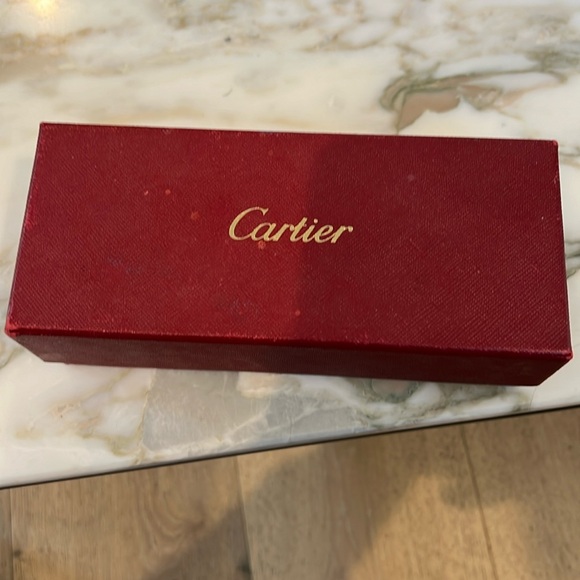 Cartier rimless wood wood frame sunglasses - Picture 2 of 5